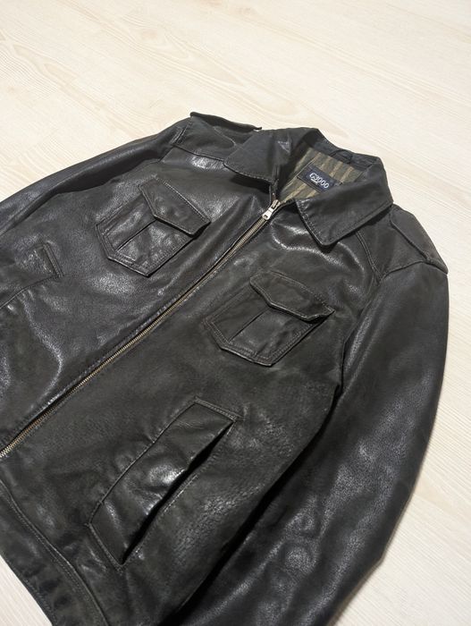 Vintage leather jacket opium indie sleeze кожанка кожаная куртка