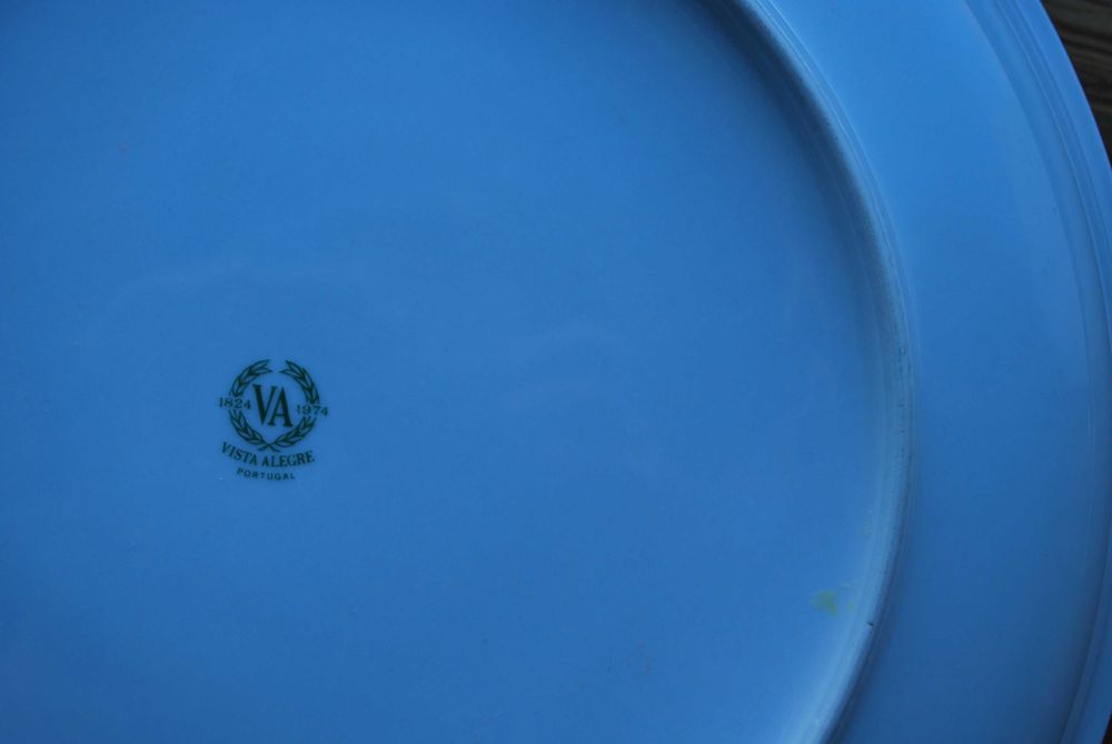 Prato Vista Alegre Verde Mufla Por Decalque e de Grande Fogo