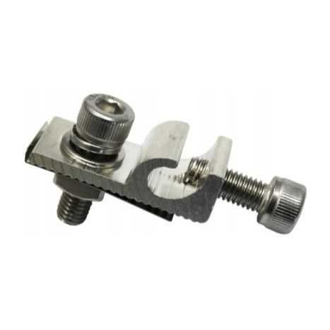 Zacisk uziemiający do profilu 40x40 uchwyt FI6 UZIOM FOTOWOLTAIKA FI6