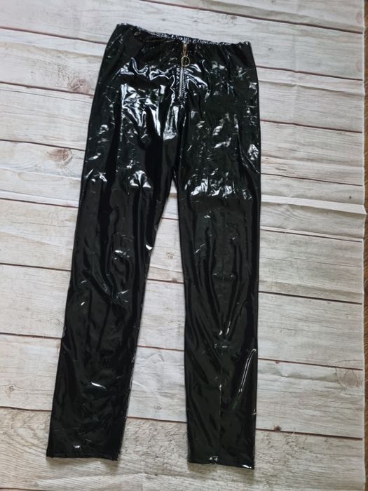 Spodnie typu  latex błyszczące rozmiar M
