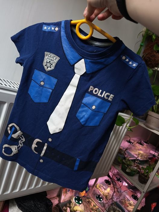 T-shirt niebieski, koszulka policyjna, policja 104