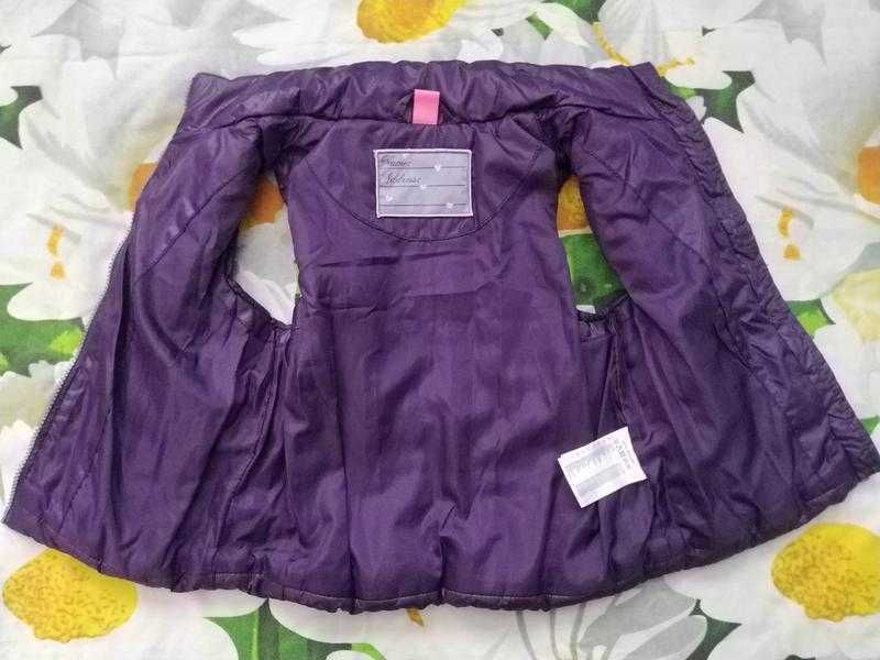 Фіолетова,демісезонна жилетка для дівчинки 3-4 р-dopo dopo