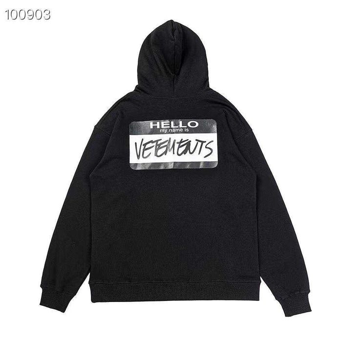 Худі VETEMENTS My Name Is | Моє ім’я | Oversize | Y2K | Streetwear