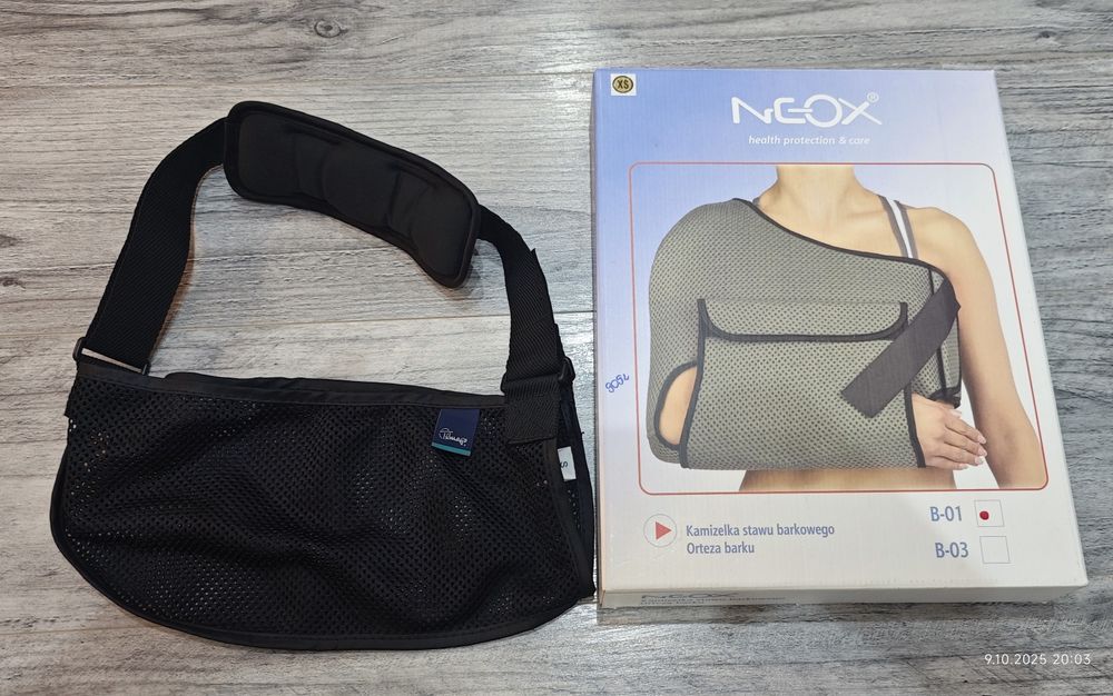 Orteza barku Neox B-01 XS + temblak Timago S – zestaw, 90 zł