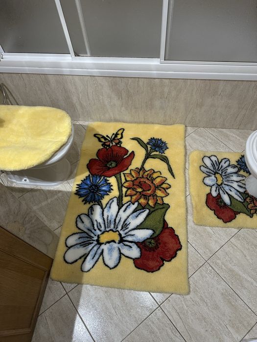 Conjunto de 3 tapetes de casa de banho