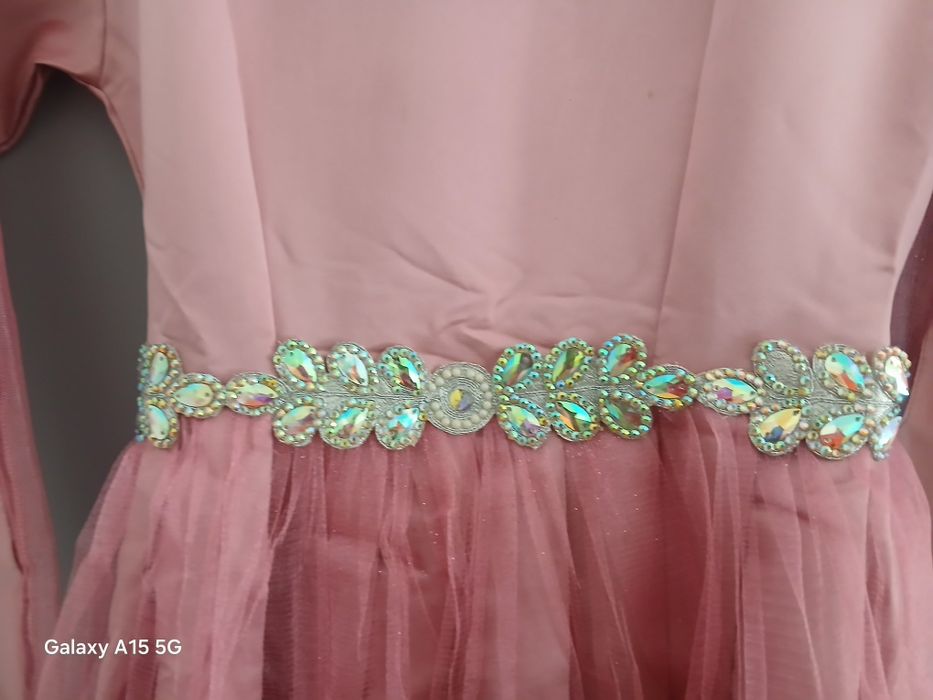 Vestido Longo Rosa - Sob medida- Usado 1x