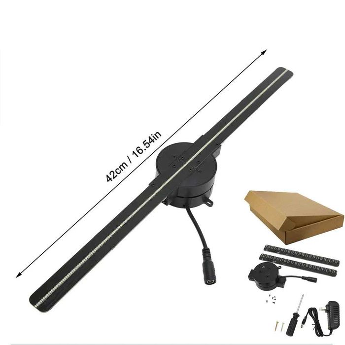 Projektor Hologram LED 3D - Nowoczesny Wentylator Hologramowy