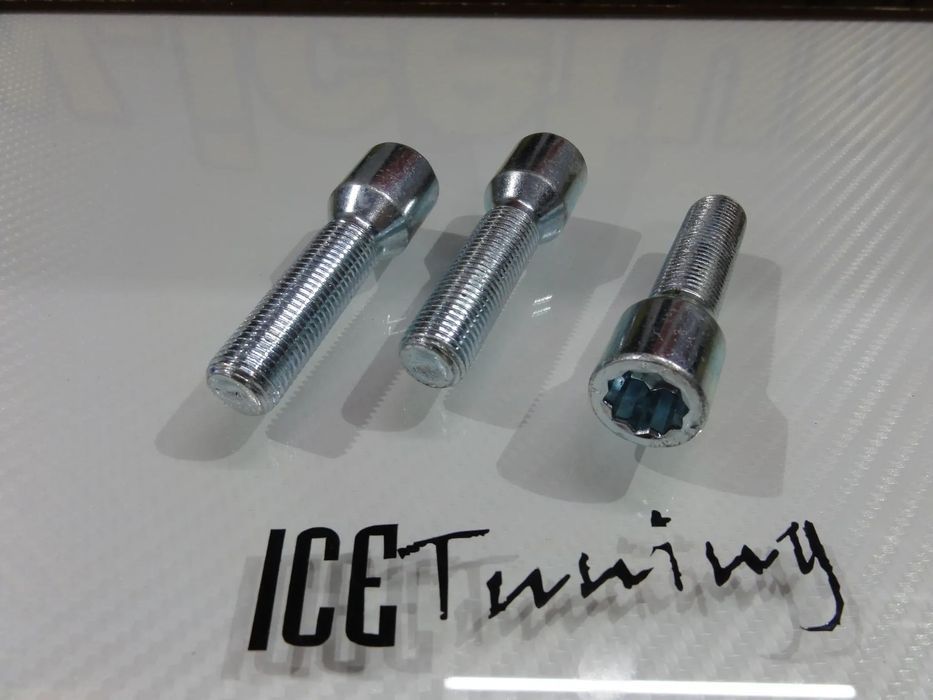 Pernos em preto ou cinza Cônicos de aperto interior Para Espaçadores Até 20mm disponível em 12 x 1.25 / 12 x 1,5 / 14 x 1,25 / 14 x 1,50