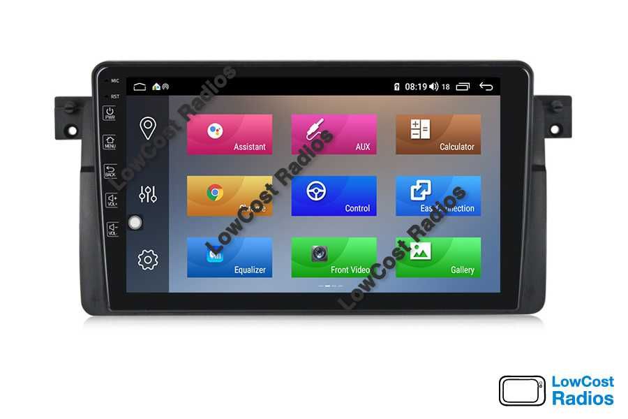 *#(PROMO TOP) Rádio GPS ANDROID - 9" — BMW E46 (Série 3) Wifi, USB | CARPLAY • ANDROID AUTO