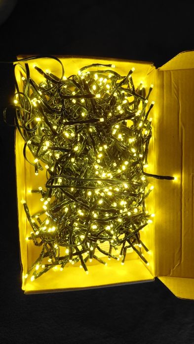 Lampki choinkowe LED 500 – ciepłe światło, Budala