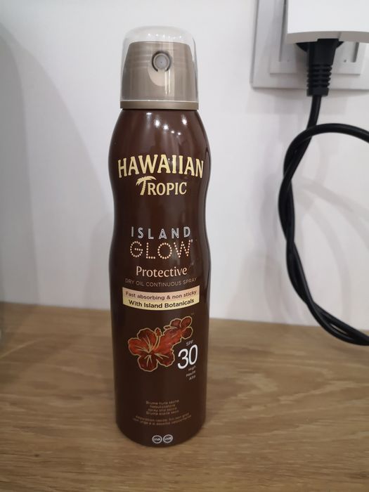 Hawaiian Tropic 177 ml, 30 SPF, suchy olejek do opalania w sprayu