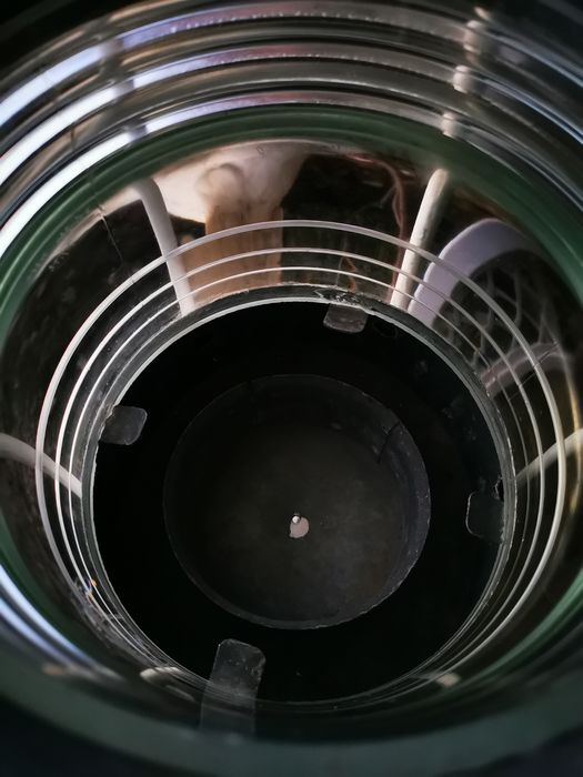 Stara lampa okrętowa nawigacyjna - WIELKA 75cm! 230V - loft