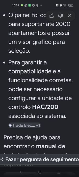 Intercomunicador de video porteiro.