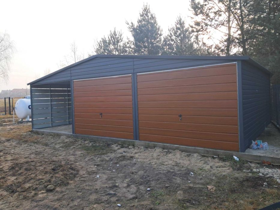 Garaż blaszany Premium Wzmocniony PROFILAMI Producent SZYBKIE TERMINY