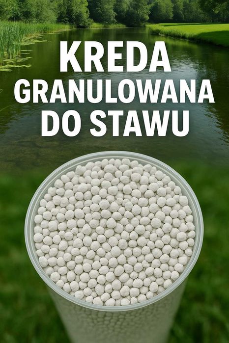 Kreda stawowa w workach, kreda do oczka wodnego granulowana 24kg