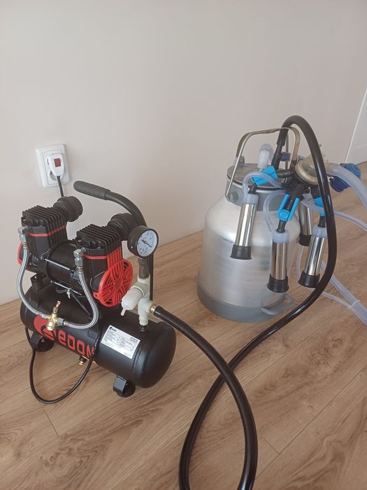 Доїльний апарат новий сухого типу 1.1  квт 1 рік гарантії