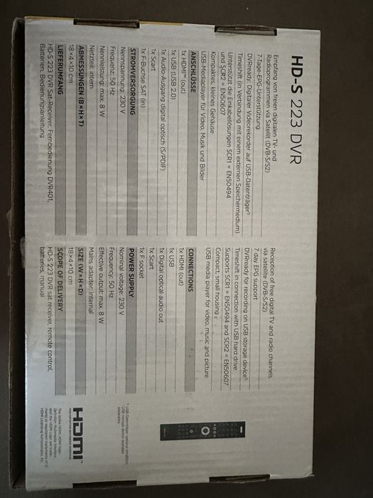 Kompakter TechniSat HD-S 223 DVR