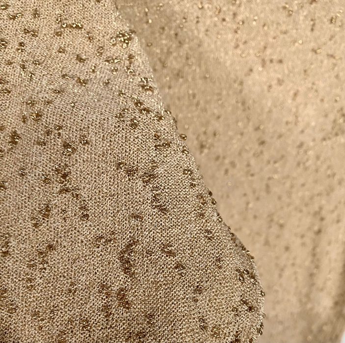 Zara top, bluzka z metaliczną nicią NOWY rozmiar M