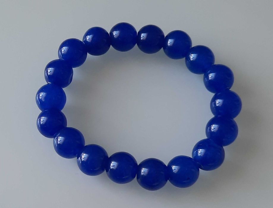 Sodalit kamienie naturalne piękna bransoletka niebieski kamień
