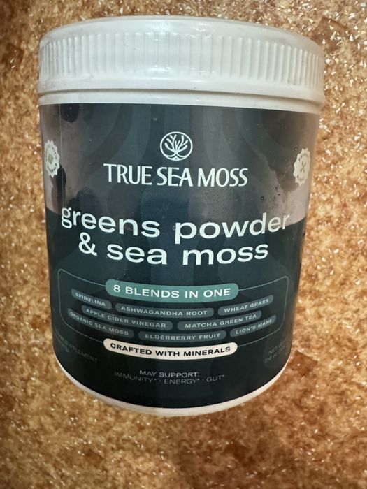 True Sea Moss,зелений порошок і органічний ірландський морський мох, 203,1 г (7,16 унції)