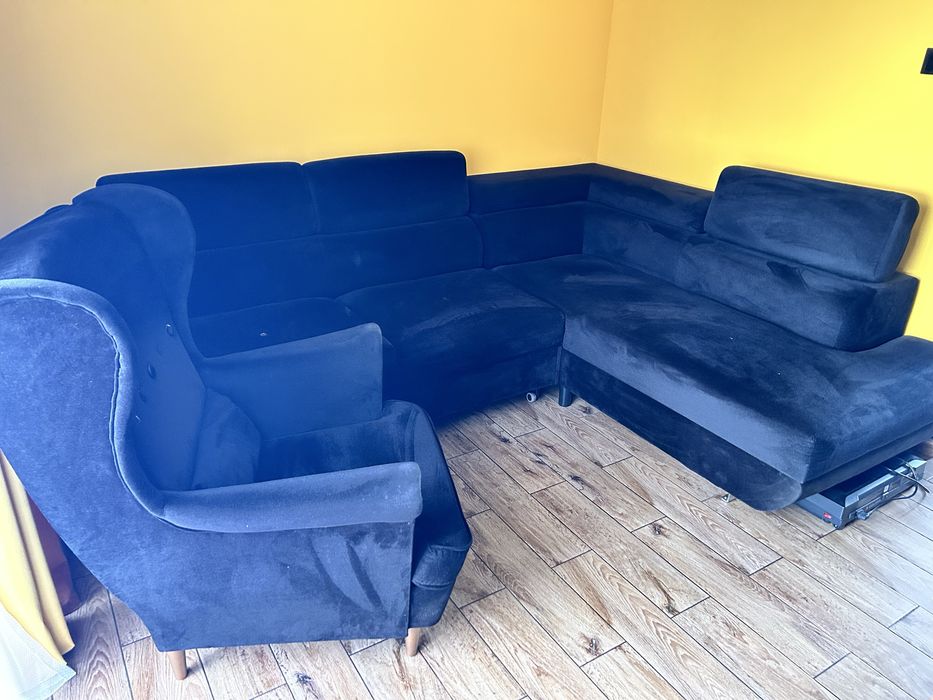 Narożnik z fotelem komplet