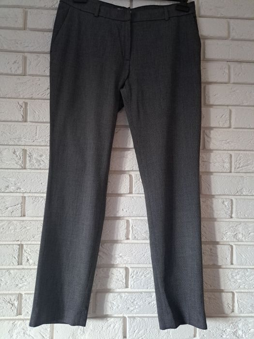 H&M szare melanż klasyczne spodnie damskie r. 42