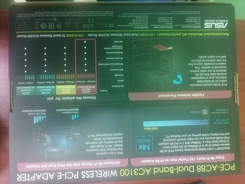 Wi-Fi адаптер Asus PCE-AC88