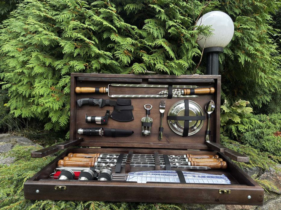 Подарочный набор шампуров для отдыха на природе