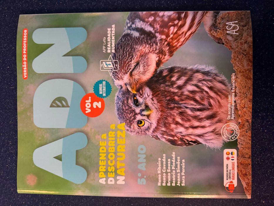 ADN 5.º Ano ASA Editora Dossier de Professor NOVO
