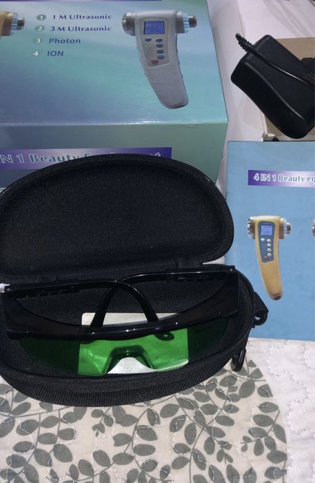 Máquina beleza corpo e rosto 1 utilização com oferta óculos 4 em 1