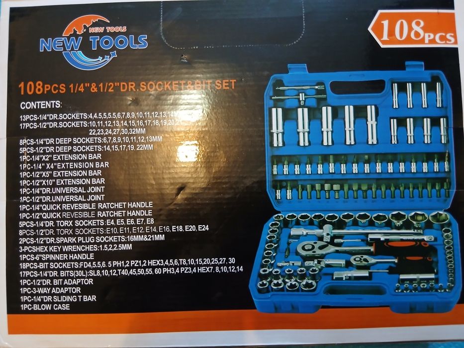Набір Інструментів 108PCS Tools Деталей