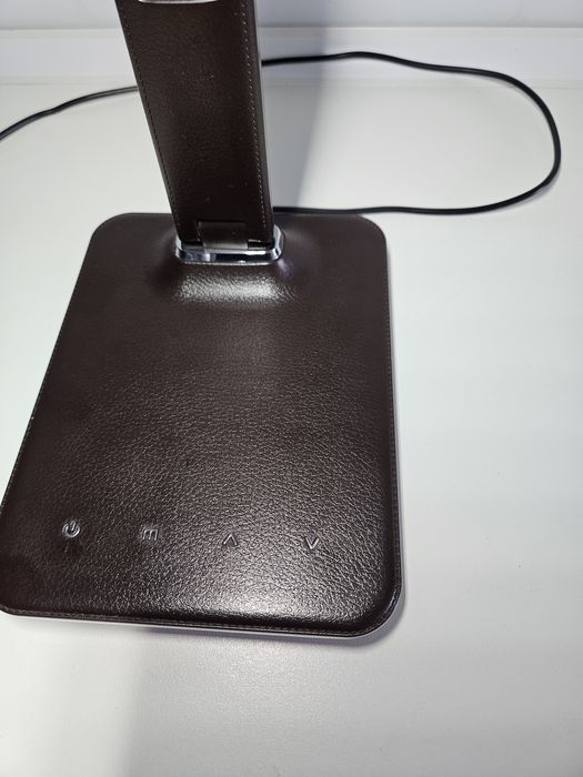 Lampa LED na biurko ściemniana brązowa