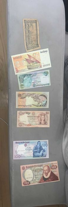 Lote de Notas e Moedas para Colecionismo