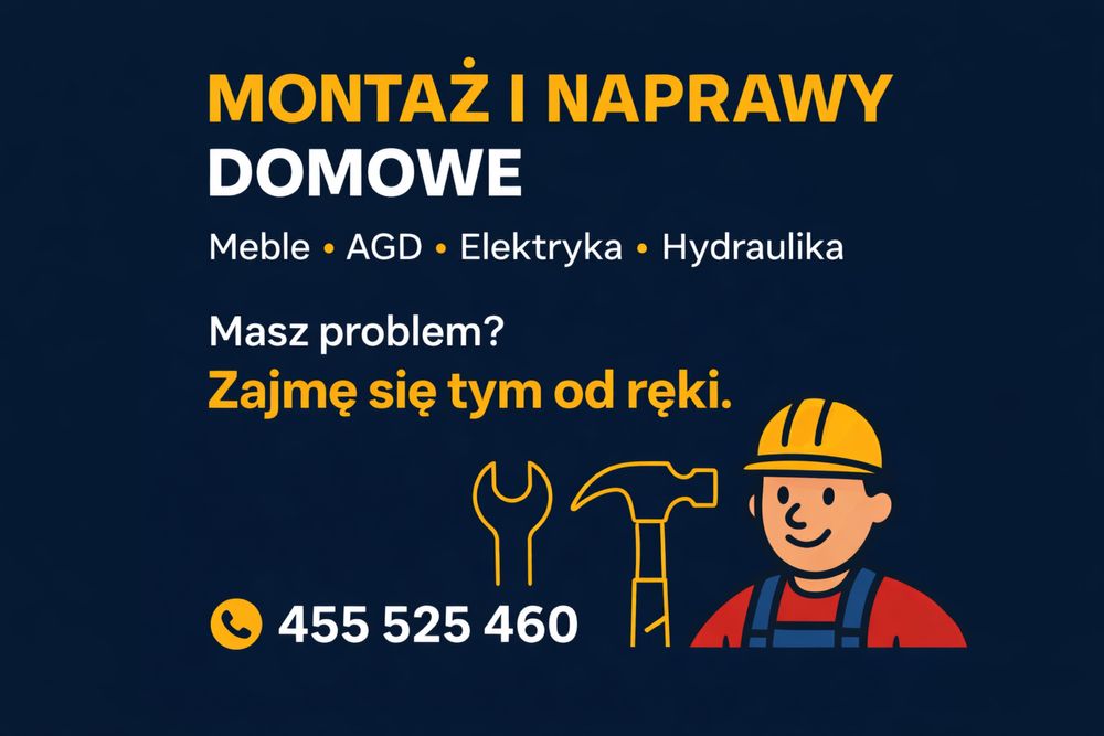 Usługi montażowo - naprawcze Złota Rączka