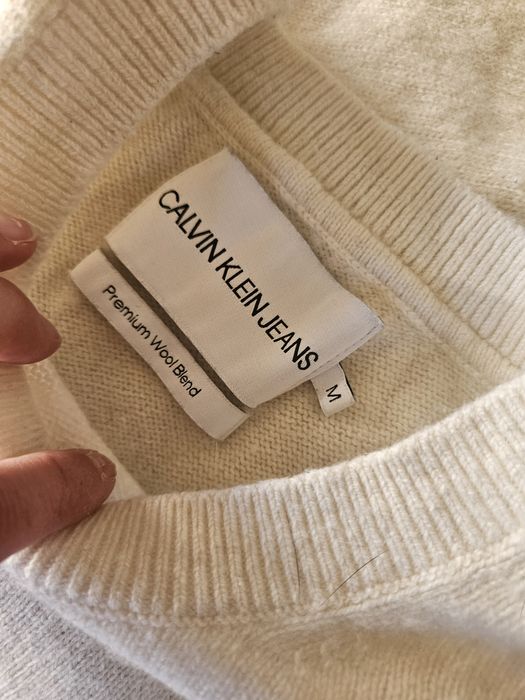 Calvin klein Jeans _ sweterek ekri M