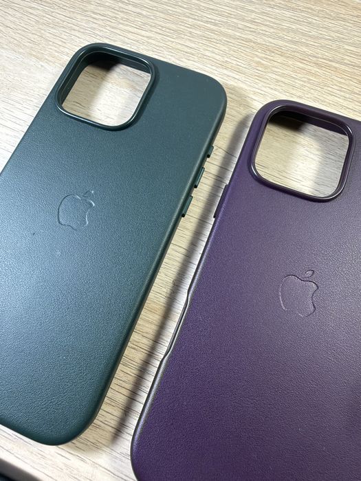 Capas para 16 Pro Max em couro sintético