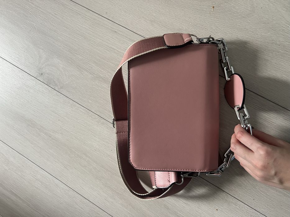 Стильна сумка пудра рожева