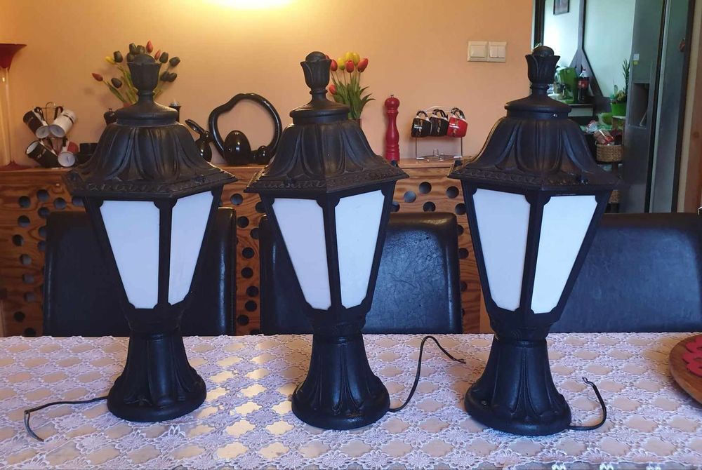 Lampy cokołowe zewnętrzne. Włoskie  -Fumagalii 3szt