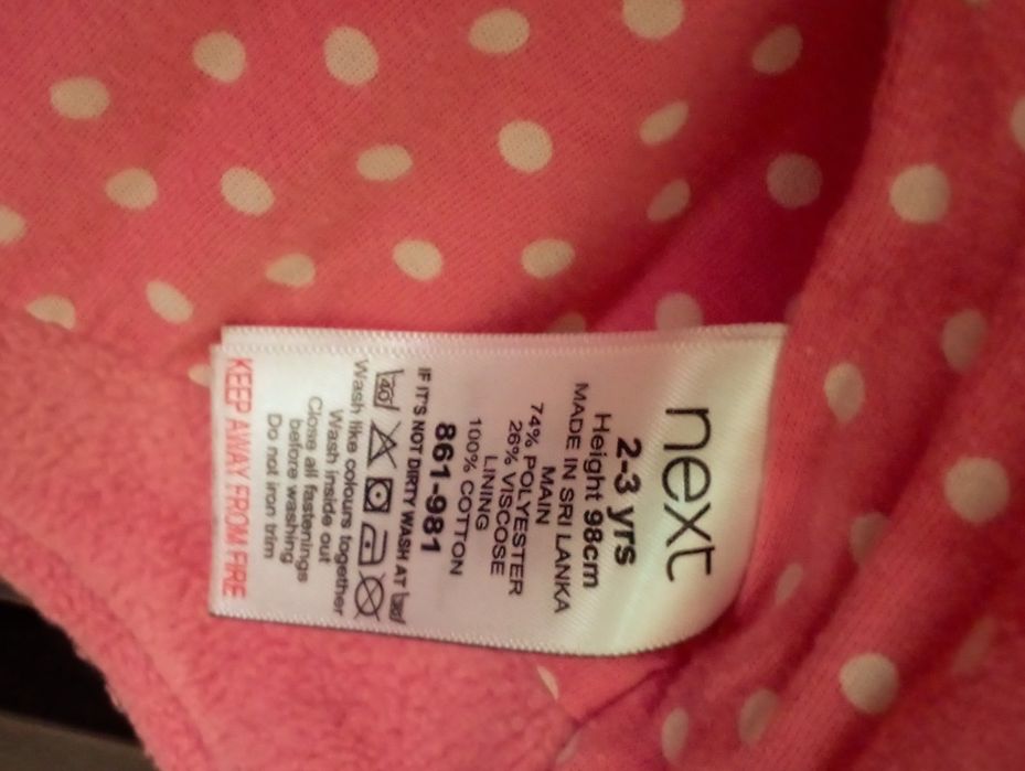 Płaszczyk dziewczęcy różowy 98