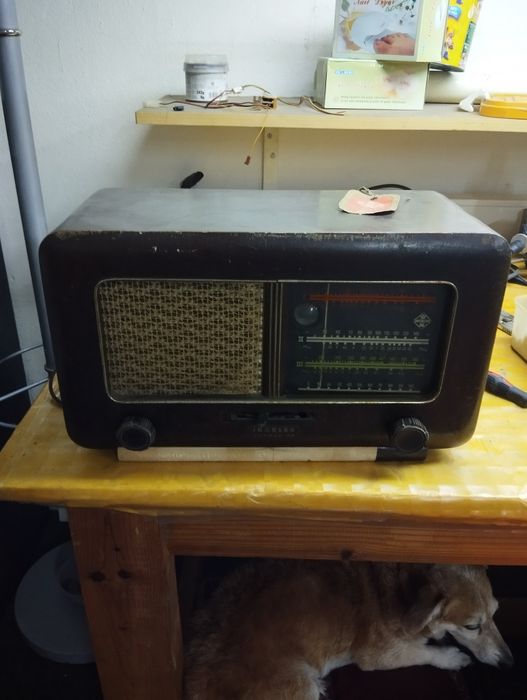 Vintage radio from World War II
