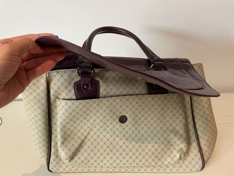 Mala da Belíssima nova em bege/beringela