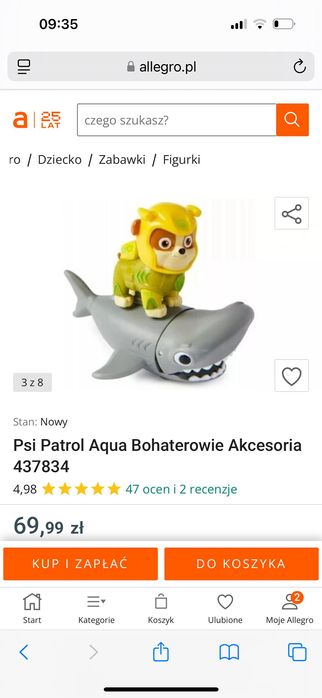 Aqua pups psi patrol wodny marschal i rubble spin master figurki