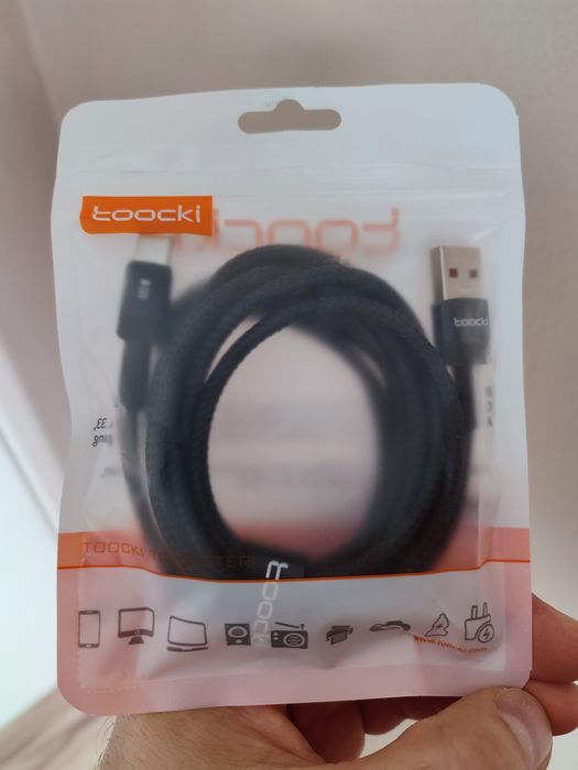 Kabel szybkiego ładowania USB-C - USB-A, 2m. 100W. Toocki.