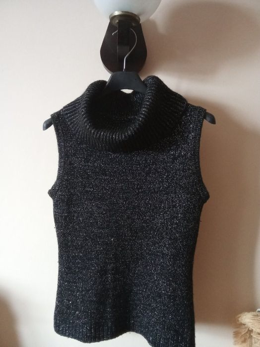 Bezrękawnik damski czarny