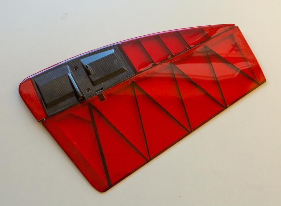 Aeromodelismo. AVA Glidres . Fin. Leme.