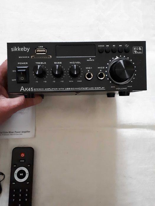 Підсилювач Hi-Fi AK45 міні-стерео аудіопідсилювач з Bluetooth-ресивер