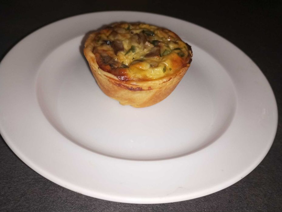 Quiche Artesanal de Cogumelos e Natas