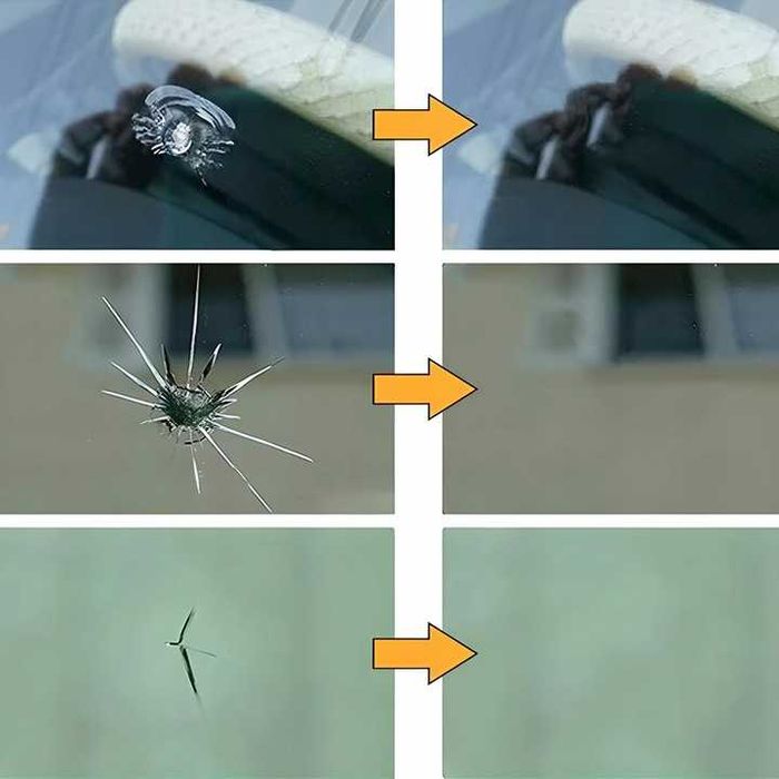 Zestaw Naprawczy Do Szyb Samochodowych Pęknięcia Odpryski Żywica Klej