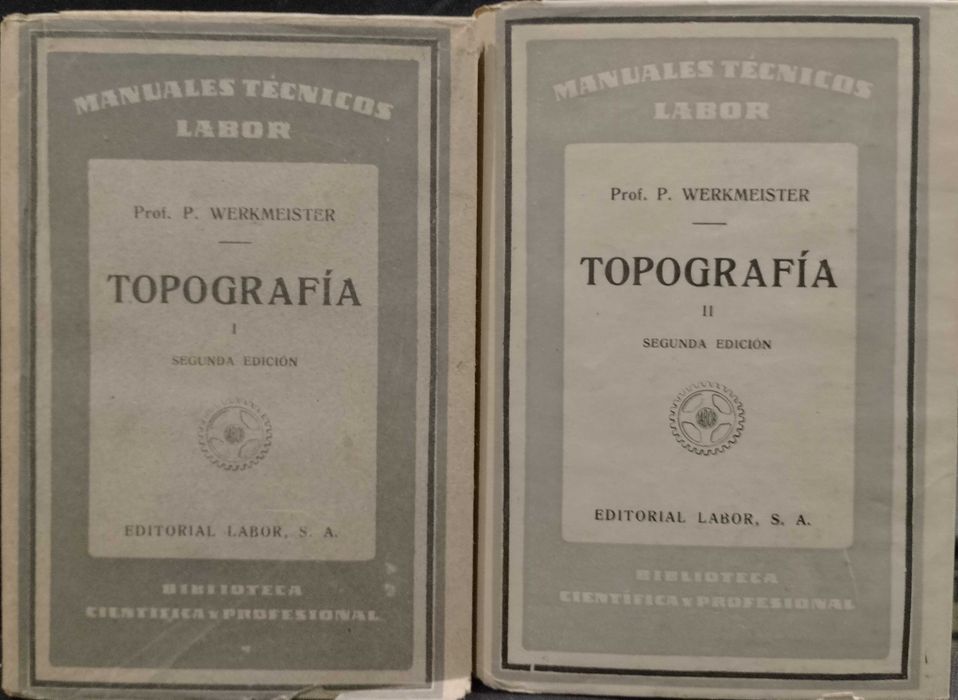 Topografía 1937 Prof. P. Werkmeister 2 Volumes
