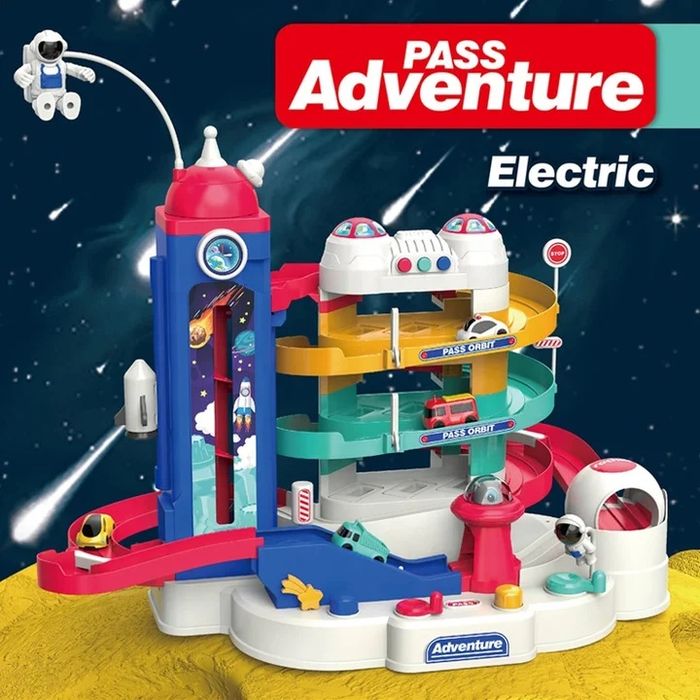 АКЦІЯ! Паркінг 0061 Космічна станція, підйомник, звуки, світло, машина